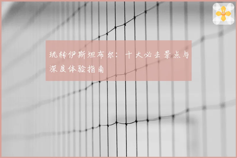 玩转伊斯坦布尔：十大必去景点与深度体验指南